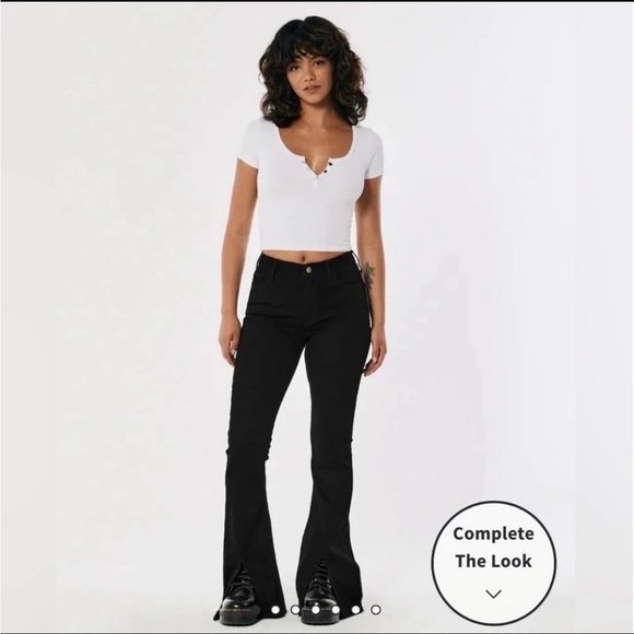 HOLLISTER High-rise Vintage Flare Front Split Hem Jeans - Picture 8 of 8